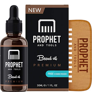 Kit peigne et huile pour barbe Prophet and Tools