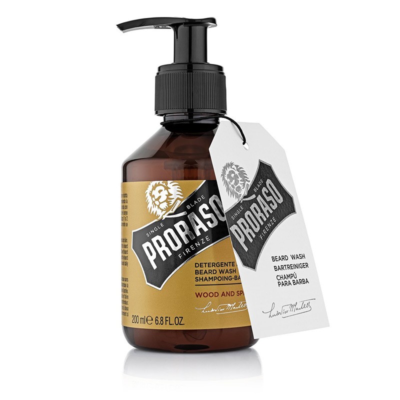 SHAMPOING BARBE PRORASO WOOD AND SPICE